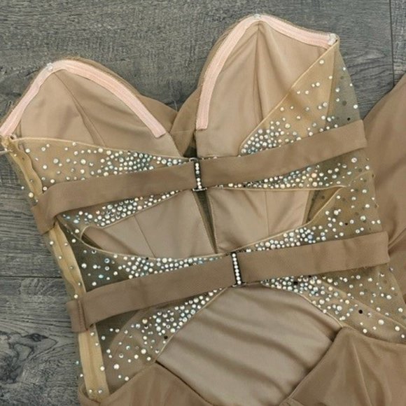 La Femme Gown Nude - Picture 2 of 4